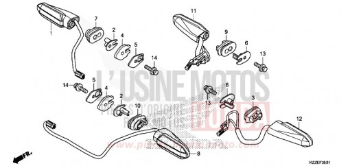 BLINKER (CRF250RL/RLA) CRF250RLAJ de 2018